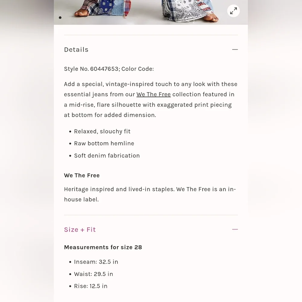 Free People Multicolor Patchwork Flare Jeans - Picture 13 of 13